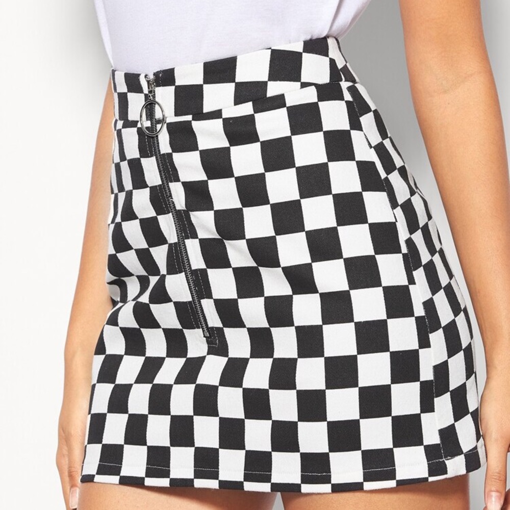 SHEIN Checkered Skirt